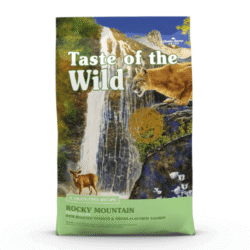 Taste of the Wild Rocky Mountain para Gato – Venado Asado y Salmón Ahumado, Libre de Grano