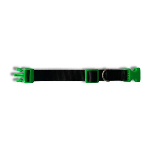Bearhug- Collar Negro / Verde Neón